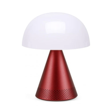 Carica l'immagine nel visualizzatore di Gallery, Lampada led portatile grande con speaker "Mina L Audio" Lexon rosso