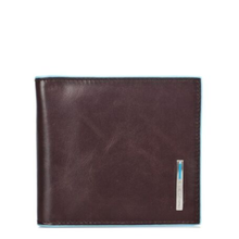 Carica l'immagine nel visualizzatore di Gallery, Portafogli in pelle con fermasoldi Bluesquare Piquadro mogano
