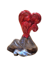 Carica l'immagine nel visualizzatore di Gallery, Scultura da appoggio Vesuvio "Arte Napoli" moro