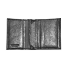 Carica l'immagine nel visualizzatore di Gallery, Portafogli piccolo verticale in pelle senza portaspicci "Carraro" nero