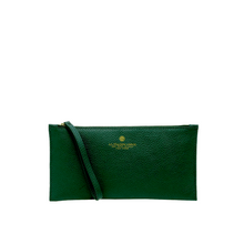 Carica l'immagine nel visualizzatore di Gallery, Pochette a busta in pelle Tiffany A. G. Spalding & Bros mostarda verde