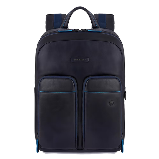 Zaino in pelle portacomputer 13" Revamp Bluesquare Piquadro blu