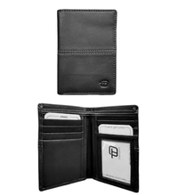 Carica l'immagine nel visualizzatore di Gallery, Portafogli verticale in pelle senza portaspicci Gate InTempo nero