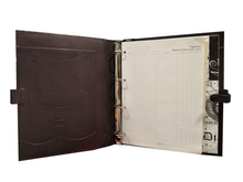 Carica l'immagine nel visualizzatore di Gallery, Organizer / Portablocco ad anelli A4 in pelle Filofax
