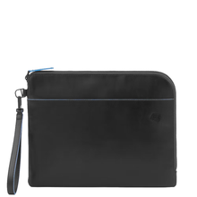 Carica l'immagine nel visualizzatore di Gallery, Pochette a busta porta iPad AIR-IPAD PRO 9.7/IPAD 11" in pelle "B2 Revamp" Piquadro nero