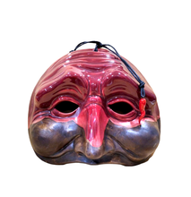 Carica l'immagine nel visualizzatore di Gallery, Maxi Maschera di Pulcinella in terracotta smaltata "Pupazzaria"