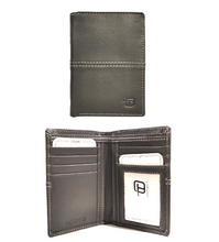 Carica l'immagine nel visualizzatore di Gallery, Portafogli verticale in pelle senza portaspicci Gate InTempo grigio