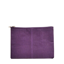 Carica l'immagine nel visualizzatore di Gallery, Busta portaccessori in ecopelle "Lady" InTempo viola