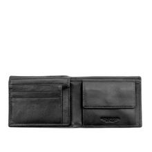 Carica l'immagine nel visualizzatore di Gallery, Portafogli da uomo in pelle con portaspicci, volantino e protezione RFID "Washington" A.G. Spalding & Bros NERO
