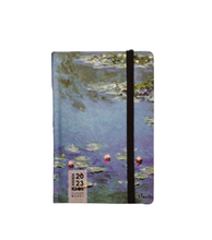 Carica l'immagine nel visualizzatore di Gallery, Agenda settimanale verticale con note Kaos 10x14 "Claude Monet - Ninfee"