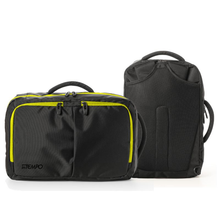 Carica l'immagine nel visualizzatore di Gallery, Borsa zainabile portapc 15" "Bi-Bag BLACK OUT" InTempo nero giallo