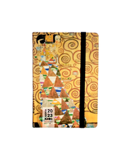 Carica l'immagine nel visualizzatore di Gallery, Agenda settimanale verticale con note Kaos 10x14 "Gustav Klimt - Fregio Stoclet, L'attesa"