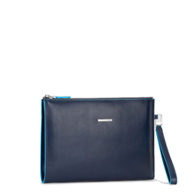 Carica l'immagine nel visualizzatore di Gallery, Pochette uomo sottile porta iPad®mini blu
