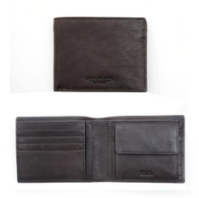 Carica l'immagine nel visualizzatore di Gallery, Portafogli da uomo in pelle con sei slot portacarte orizzontali, portaspicci e RFID "Oregon" A. G. Spalding & Bros