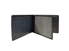 Carica l'immagine nel visualizzatore di Gallery, Portafogli in pelle con portabadge senza portaspicci Carraro BLU