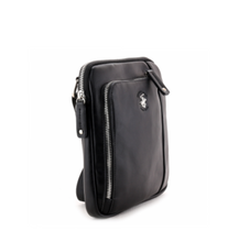 Carica l'immagine nel visualizzatore di Gallery, Borsello piatto mini a tracolla in ecopelle "Project" Beverly Hills Polo Club