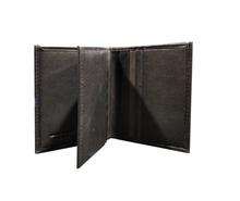Carica l'immagine nel visualizzatore di Gallery, Portafogli piccolo verticale in pelle senza portaspicci "Carraro" nero