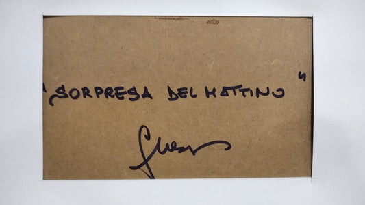 Opera unica originale di Francesco Nesi "Sorpresa del mattino!"