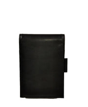 Carica l'immagine nel visualizzatore di Gallery, Blocco appunti in pelle nera Filofax retro