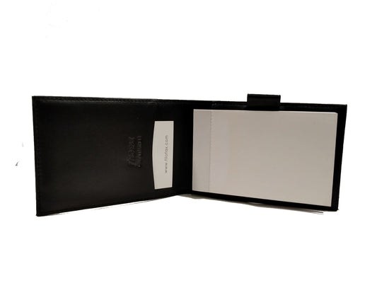 Blocco appunti in pelle nera Filofax