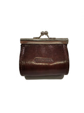 Carica l'immagine nel visualizzatore di Gallery, Borsellino portamonete in pelle Chiarugi testa di moro