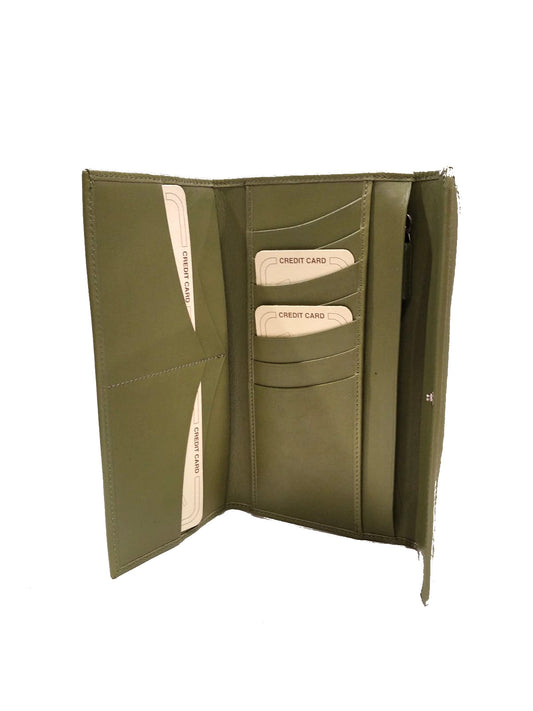 Portafoglio pochette con vano portasmartphone Juliet Pineider VERDE