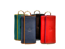 Carica l'immagine nel visualizzatore di Gallery, Portachiavi a libretto in pelle Carraro