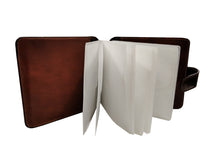 Carica l'immagine nel visualizzatore di Gallery, Custodia porta cd in pelle Chiarugi testa di moro aperte