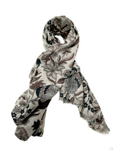 Carica l'immagine nel visualizzatore di Gallery, Sciarpa in cotone con fantasia Cachemire Murray Vestopazzo chiara