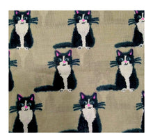 Carica l'immagine nel visualizzatore di Gallery, Sciarpa misto cachemire con gatti Sharja Vestopazzo