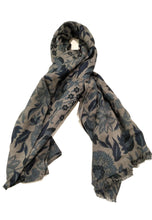 Carica l'immagine nel visualizzatore di Gallery, Sciarpa in cotone con fantasia Cachemire Murray Vestopazzo scura