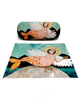 Carica l'immagine nel visualizzatore di Gallery, Custodia per occhiali con pezzolina sirena con ali