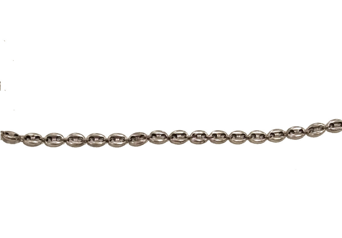 Collana a catena con doppio moschettone con maglia a conchiglie Stella by Naturca
