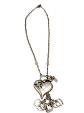 Carica l'immagine nel visualizzatore di Gallery, Collana in Zama e quarzo rosa con pendente Cuore Stella by Naturca