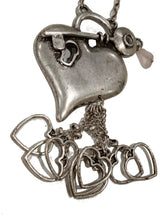 Carica l'immagine nel visualizzatore di Gallery, Collana in Zama e quarzo rosa con pendente Cuore Stella by Naturca