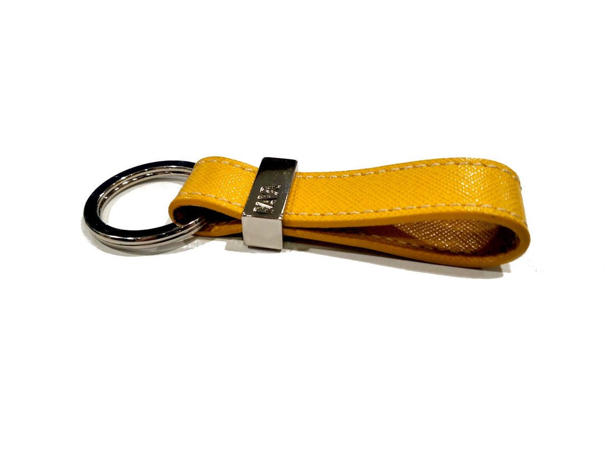 Portachiavi in pelle saffiano Nava Design