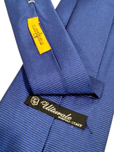 Carica l'immagine nel visualizzatore di Gallery, Cravatta tre pieghe microfantasia righe blu Ulturale for MarKiaro