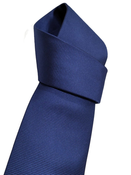 Cravatta tre pieghe microfantasia righe blu Ulturale for MarKiaro