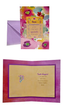 Carica l'immagine nel visualizzatore di Gallery, Cartoncino d'auguri con libretto rimovibile "Buon Compleanno"