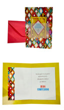 Carica l'immagine nel visualizzatore di Gallery, Cartoncino d'auguri con libretto rimovibile "Buon Compleanno"