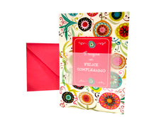 Carica l'immagine nel visualizzatore di Gallery, Cartoncino d'auguri con libretto rimovibile "Buon Compleanno"