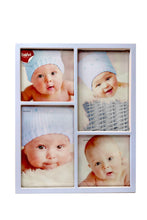 Carica l'immagine nel visualizzatore di Gallery, Portafoto multiplo in metallo laccato azzurro