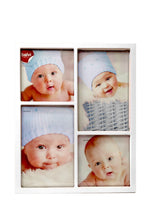 Carica l'immagine nel visualizzatore di Gallery, Portafoto multiplo in metallo laccato bianco