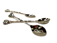 Carica l'immagine nel visualizzatore di Gallery, Cucchiaino da caffè in metallo lucido con terminale a cuore