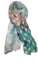 Carica l'immagine nel visualizzatore di Gallery, Sciarpa Foulard ad anello in modal Pois Vestopazzo