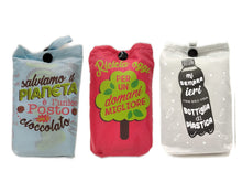 Carica l'immagine nel visualizzatore di Gallery, Borsa da shopping richiudibile in plastica riciclata con custodia