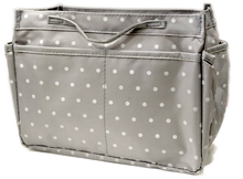 Carica l'immagine nel visualizzatore di Gallery, Organizer da borsa "Pois" grigio