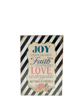Carica l'immagine nel visualizzatore di Gallery, Decorazione da parete "Think Things" Montemaggi Joy Unspeakable Faith unsinkabble Love unstoppable anything is possible