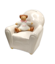 Carica l'immagine nel visualizzatore di Gallery, Salvadanaio in ceramica "Pierino & Pierina" LaGatta femminuccia