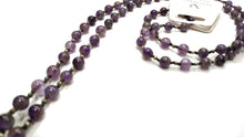 Carica l'immagine nel visualizzatore di Gallery, Collana rosario in ametista con tassel